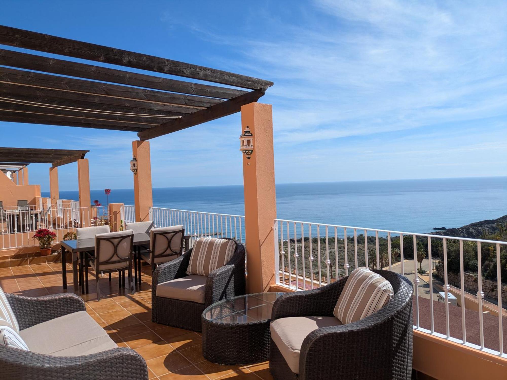 South Facing Apartment, Fantastic Sea Views,Terrace, 300M Beach Мохакар Екстер'єр фото